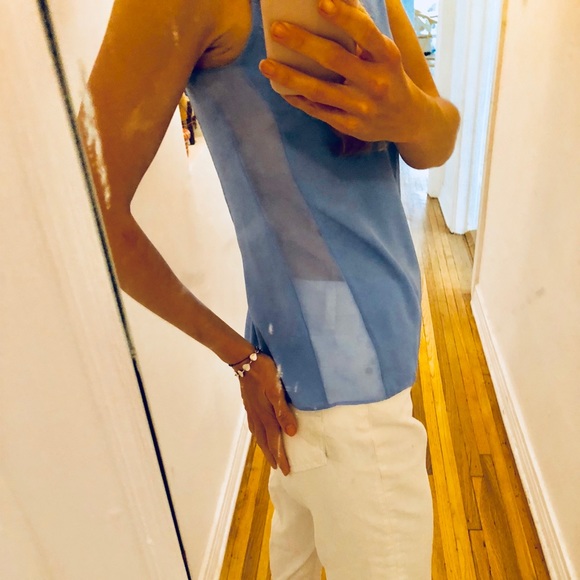 MONIKA CHIANG SILK BLOUSE XS // chain drape back! - Picture 4 of 8